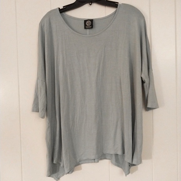 BOBEAU • Women’s Gray Tee Tunic Top Blouse - Picture 8 of 8